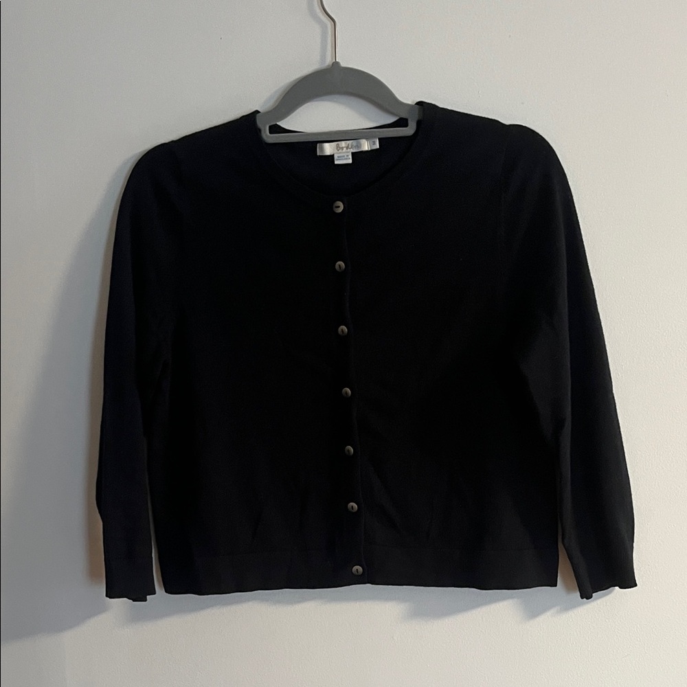 Boden Classic Black Knit cropped cardigan